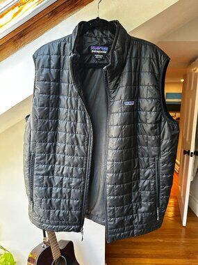 Patagonia Nano Puff Vest Men's XL Black Quilted Puffer